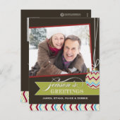 Cartes postales de Noël Classy (Devant / Derrière)