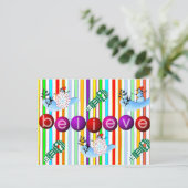 Cartes postales de Noël Croyez Snowman (Debout devant)