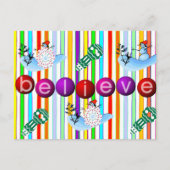 Cartes postales de Noël Croyez Snowman (Devant)