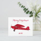 Cartes postales de Noël de l'avion du Pôle Nord (Debout devant)