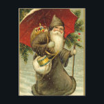 Cartes postales de Noël de Père Noël d'Allemand<br><div class="desc">Vieilles cartes de Noël de mode apportées de nouveau à la vie avec l'aide de la technologie moderne. Couleurs vibrantes et belle impression. Les cartes postales sont une manière simple de dire le Joyeux Noël ! N'oubliez pas que nous avons l'affranchissement de carte postale aussi !</div>