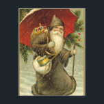 Cartes postales de Noël de Père Noël d'Allemand<br><div class="desc">Vieilles cartes de Noël de mode apportées de nouveau à la vie avec l'aide de la technologie moderne. Couleurs vibrantes et belle impression. Les cartes postales sont une manière simple de dire le Joyeux Noël ! N'oubliez pas que nous avons l'affranchissement de carte postale aussi !</div>