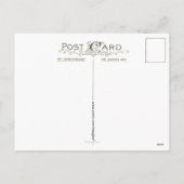 Cartes postales de Noël de poinsettias d'Alphonse (Dos)