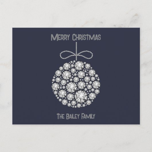 Cartes postales de Noël Diamond (Devant)