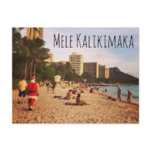 Cartes postales de Noël Mele Kalikimaka !