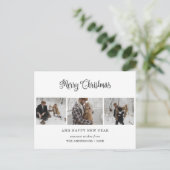 Cartes postales de Noël Noir 3 Photo Simple (Debout devant)