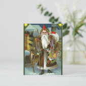 Cartes postales de Noël Père Noël (Debout devant)