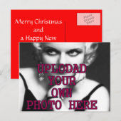 CARTES POSTALES DE NOËL PERSONNALISABLES - GRANDS  (Devant / Derrière)