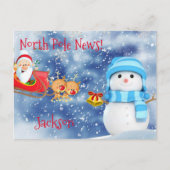 Cartes postales de Noël Pôle Nord (Devant)