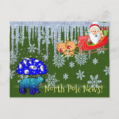 Cartes postales de Noël Pôle Nord Ours Polaire Pèr (Devant)
