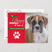 Cartes postales de Noël pour animaux (Devant / Derrière)