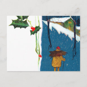 Cartes postales de Noël vintages et colorées