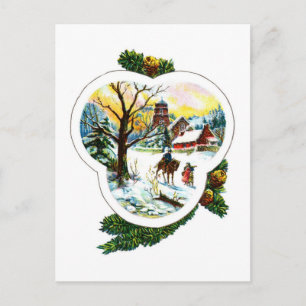 Cartes postales de Noël vintages et colorées