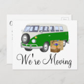 Cartes postales de notification de van rétro en mo (Devant / Derrière)