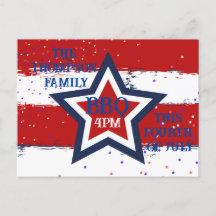 Cartes postales de Oncle Sam 4 juillet