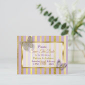 Cartes postales de papillon violet et or pour anno (Debout devant)