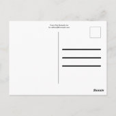 Cartes postales de papillons roses (Dos)