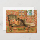 Cartes postales de peinture de chat (Devant / Derrière)