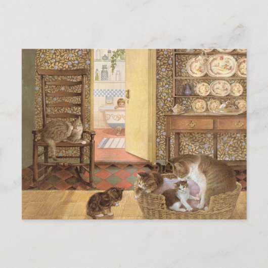 Cartes postales de peinture de chat (Devant)