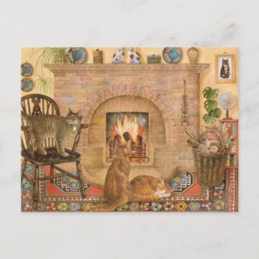 Cartes postales de peinture de chat (Devant)