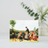 Cartes postales de peinture de l'enseignant de l'é (Debout devant)