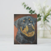 Cartes postales de peinture Rottweiler (Debout devant)