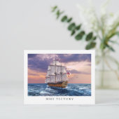Cartes postales de peinture vedette HMS Victory (Debout devant)