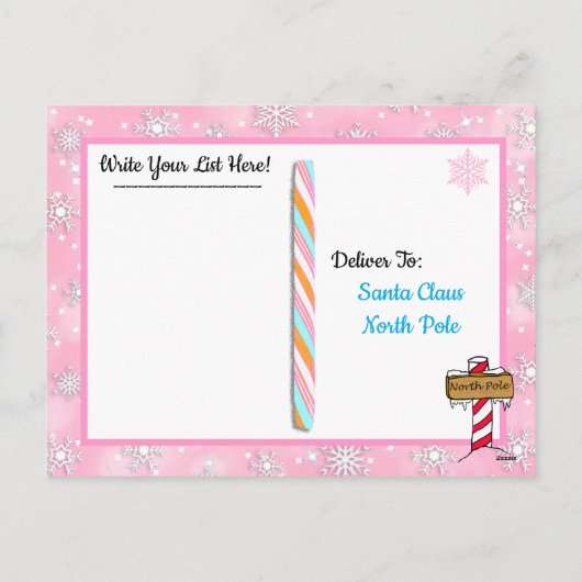 Cartes postales de Père Noël : mignon Snowman (Dos)