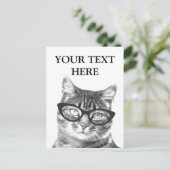 Cartes postales de photo de chat amusantes (Debout devant)