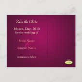 Cartes postales de photos pour annoncer la date (Dos)