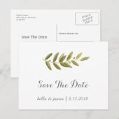 Cartes postales de préavis de mariage à branche d' (Devant / Derrière)