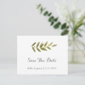 Cartes postales de préavis de mariage à branche d' (Debout devant)