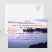 Cartes postales de prière (Montrez votre attention (Devant / Derrière)