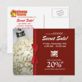 Cartes postales de promotion des jours fériés (Devant / Derrière)