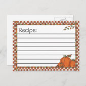 Cartes postales de recette (Devant / Derrière)