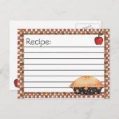 Cartes postales de recette (Devant / Derrière)