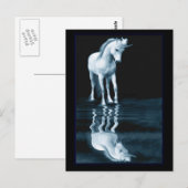 cartes postales de reflet de licorne (Devant / Derrière)