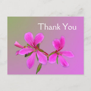 Cartes postales de remerciement de fleurs de jardi