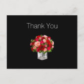 Cartes postales de remerciement florales pour entr (Devant)