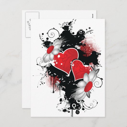 Cartes postales de Saint-Valentin (Devant / Derrière)