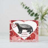 Cartes postales de Saint-Valentin de blaireau de (Debout devant)