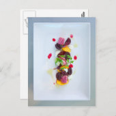 Cartes postales de salade de betteraves déconstrui (Devant / Derrière)