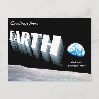 Cartes postales de salutations de la Terre