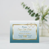 Cartes postales de sauvegarde à date bleu ardoise (Debout devant)