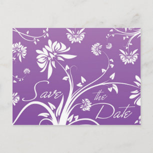 Cartes postales de sauvegarde de date florales vio