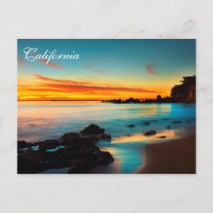 Cartes postales de scène de plage de la Californie