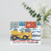 Cartes postales de service de déneigement (Debout devant)