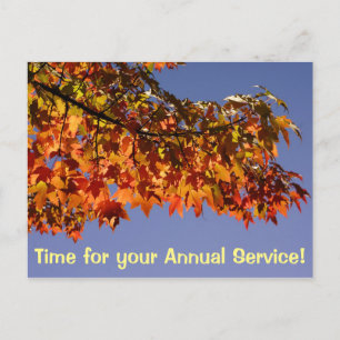 Cartes postales de service Entreprise Chauffage et
