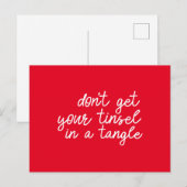 Cartes postales de soumission de Noël amusantes (Devant / Derrière)