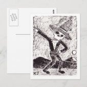 Cartes postales de squelette (Devant / Derrière)
